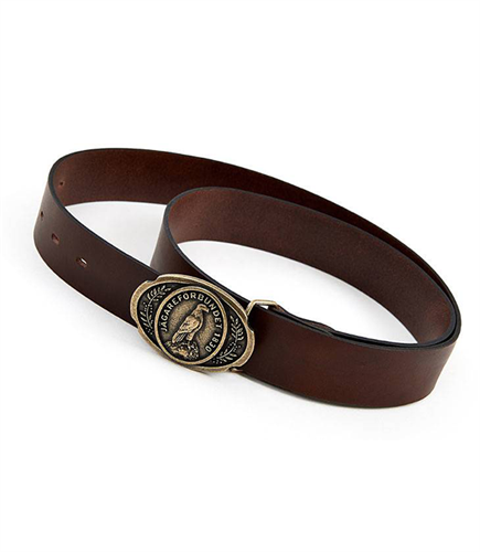 Läderbälte med gjutet spänne